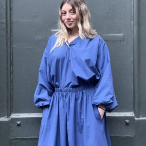 Jupe longue bleu colette johanna