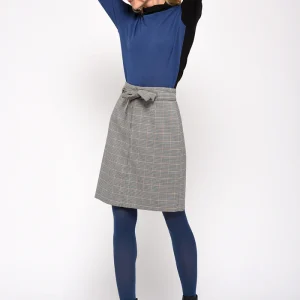 JUPE JDROIT CARREAUX CAMEL