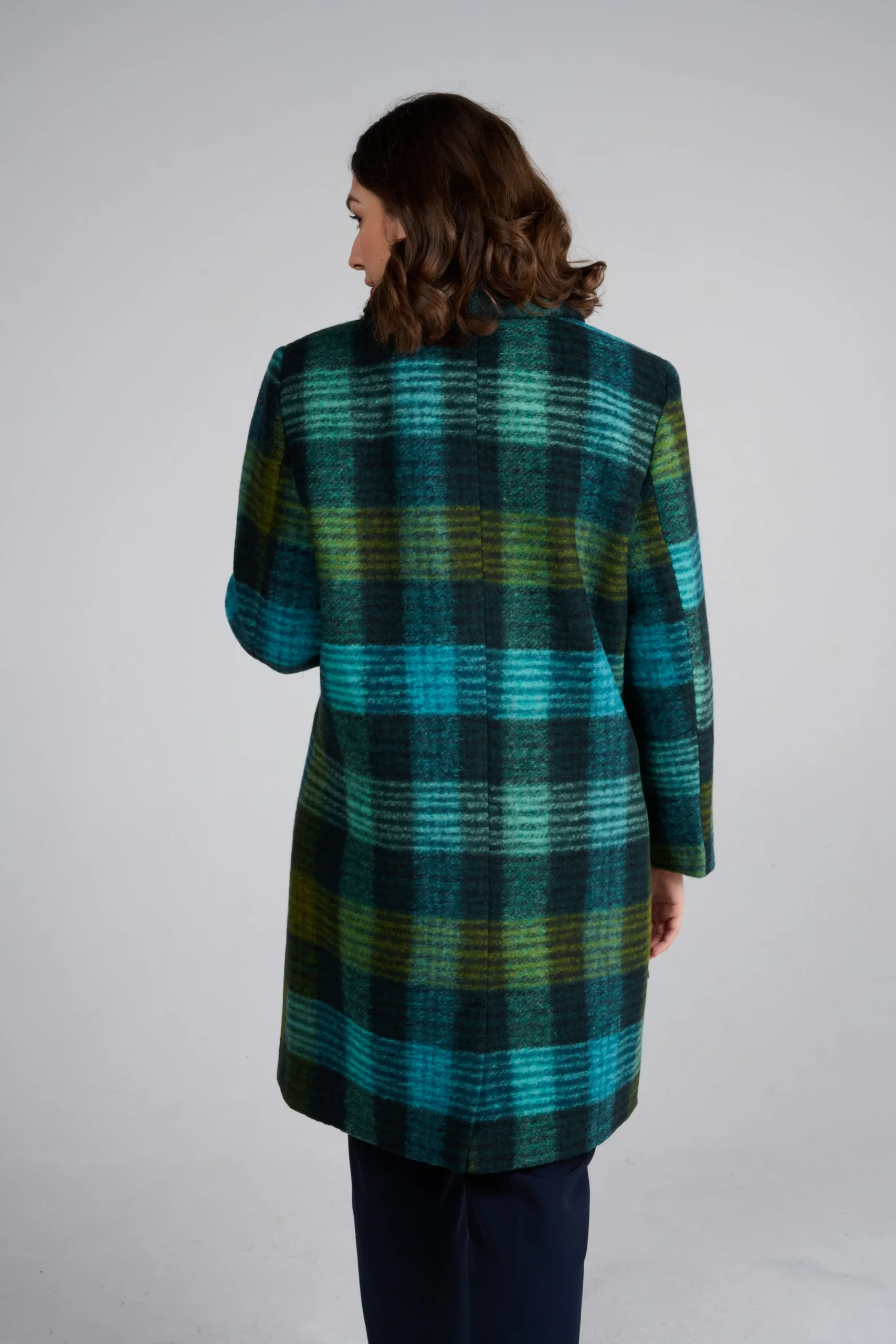 MANTEAU MALO CARREAUX VERT – Image 4