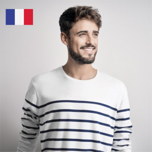 Marinière Made in France coton bio personnalisable