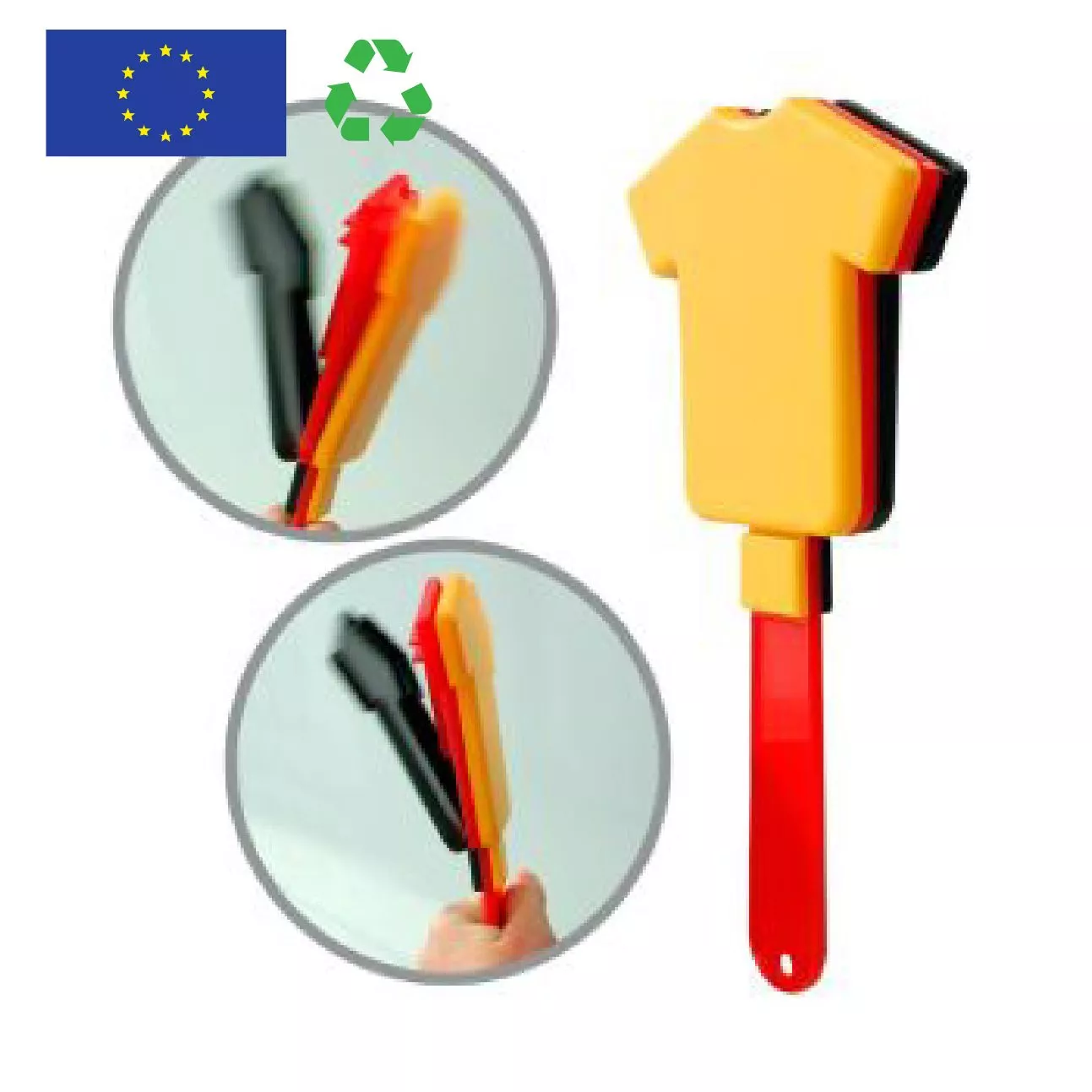 Objet supporter clap-clap PP recyclable personnalisable Made in Europe – Image 9