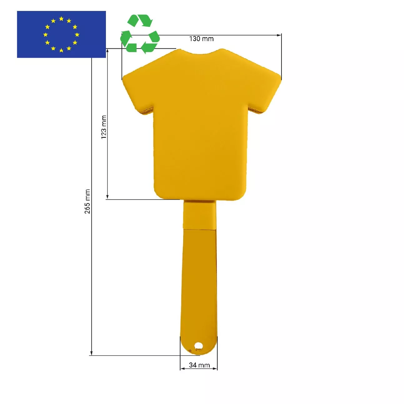 Objet supporter clap-clap PP recyclable personnalisable Made in Europe – Image 4