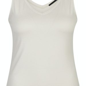 Débardeur col rond sans manche uni