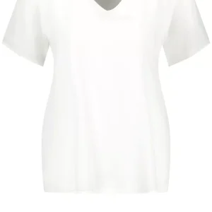 Blouse Col V Manches Courtes Voile