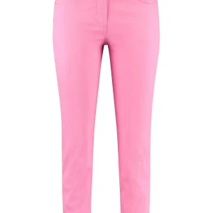 Pantalon Sept-huitième Taille Moyenne Cinq Poches Skinny Uni