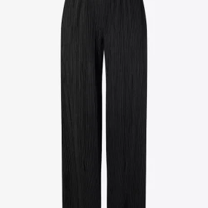 Pantalon Long Taille Moyenne élastique Plissé Fluide Uni