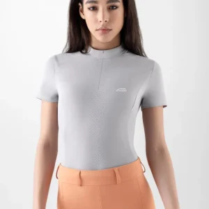 Polo d'entraînement CYELEC gris - EQUILINE