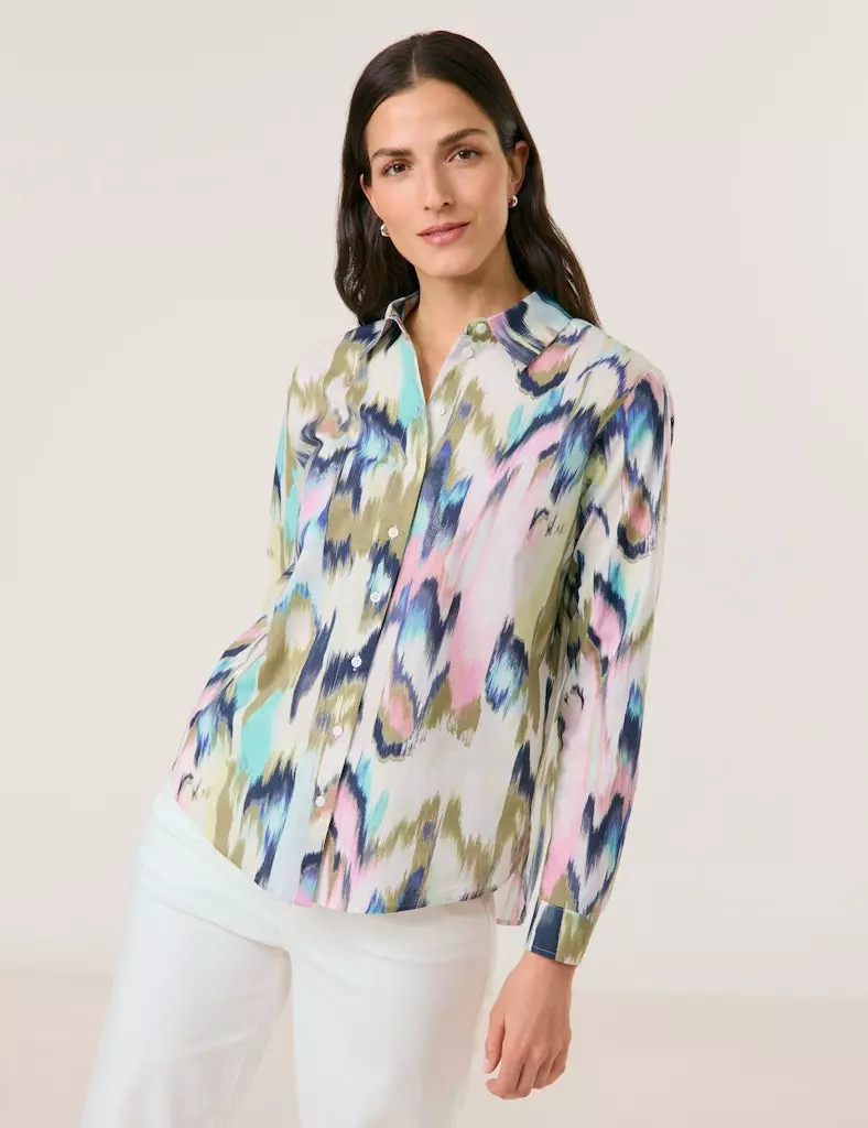 Chemisier Manches Longues Multicolore