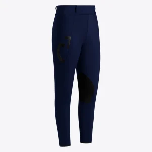 Legging d'équitation Knee Grip Patch Bleu - CAVALLERIA TOSCANA