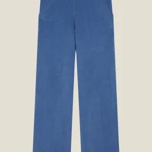 PANTALON PAULINE UNI BLEU GRIS