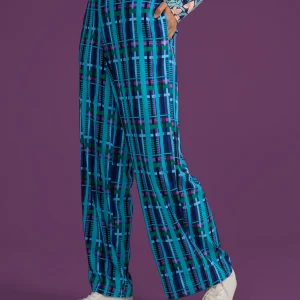 PANTALON POKI TARTAN BLEU