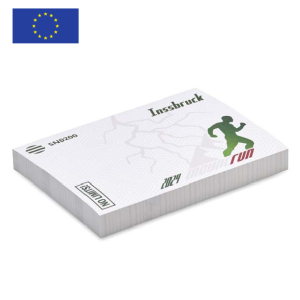 Notes adhésives rectangulaire Made in Europe personnalisable