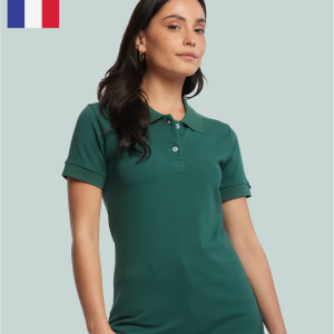 Polo femme Made in France coton bio personnalisable