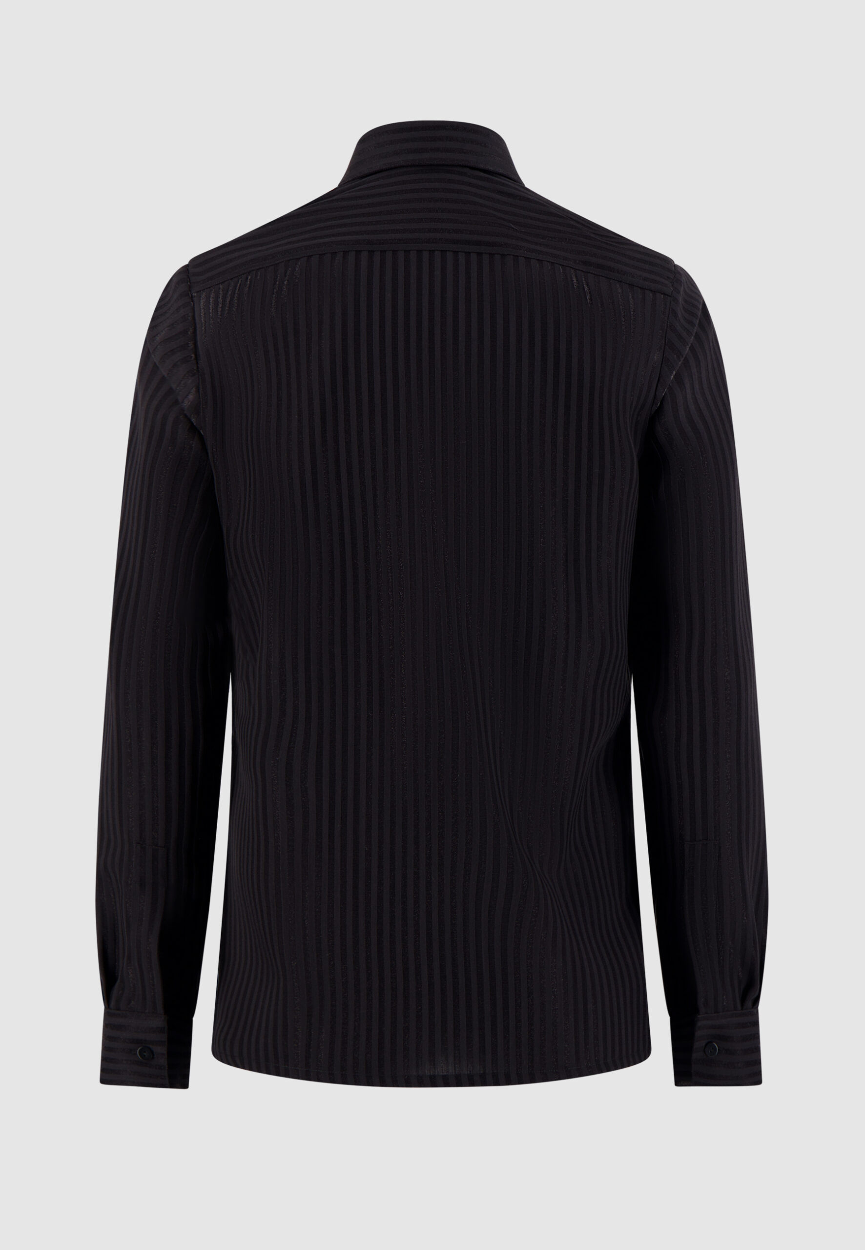 Chemise black shiny stripes – Image 3