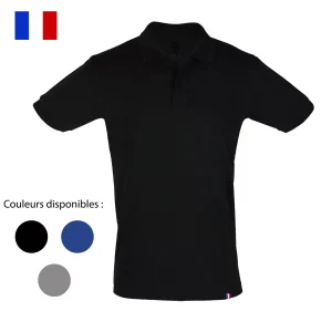 Polo manches courtes fabriqué en France