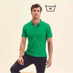 Polo en polycoton fabriqué au Maroc lavable à 60° certifié OEKO-TEX