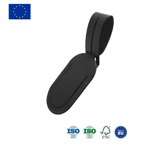 Étiquette bagage en simili cuir fabrication artisanale Européenne