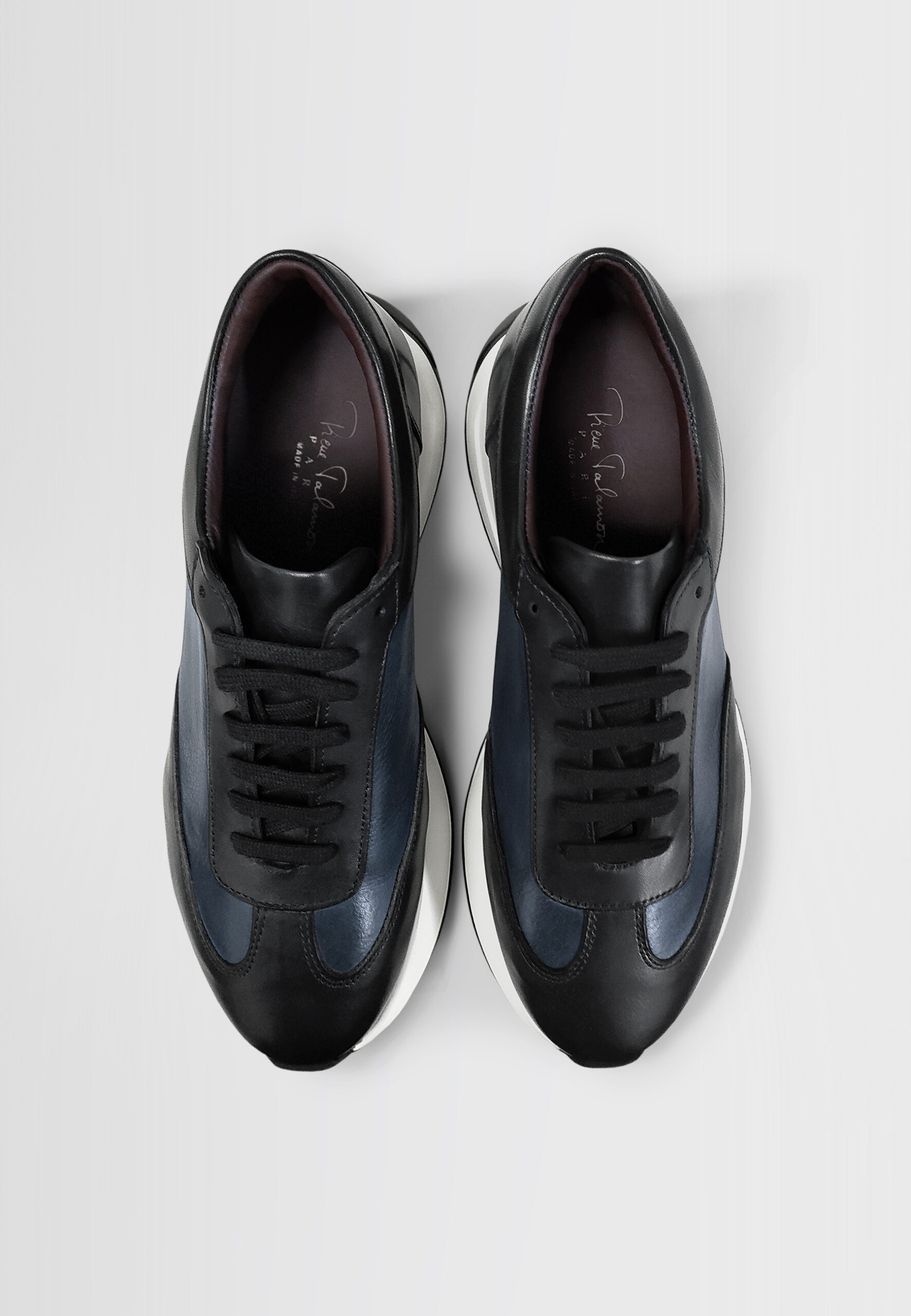 Sneakers Bicolores Navy & Noir – Image 4