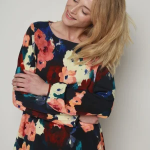 BLOUSE TEDDY FLEURS DHIVER CORAIL