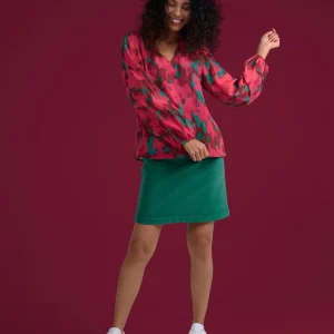 BLOUSE TIGE ERABLES ROSE