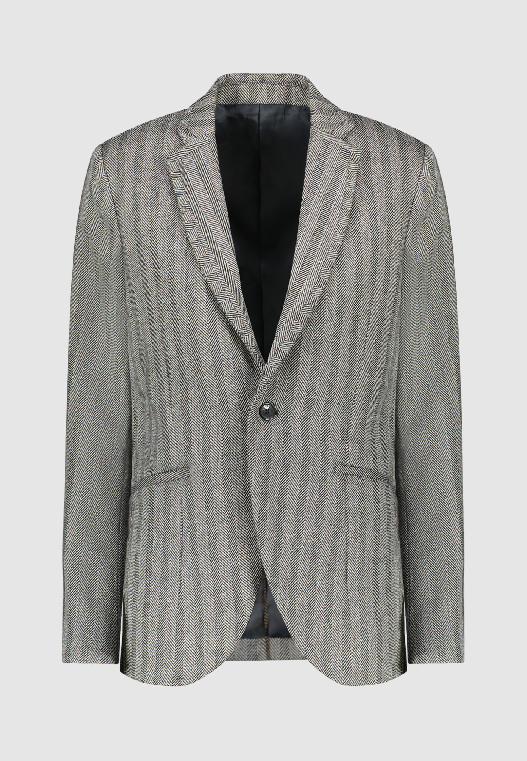 Veste à chevrons gris