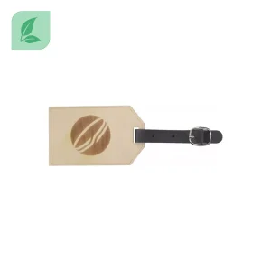 Étiquette à bagage bois