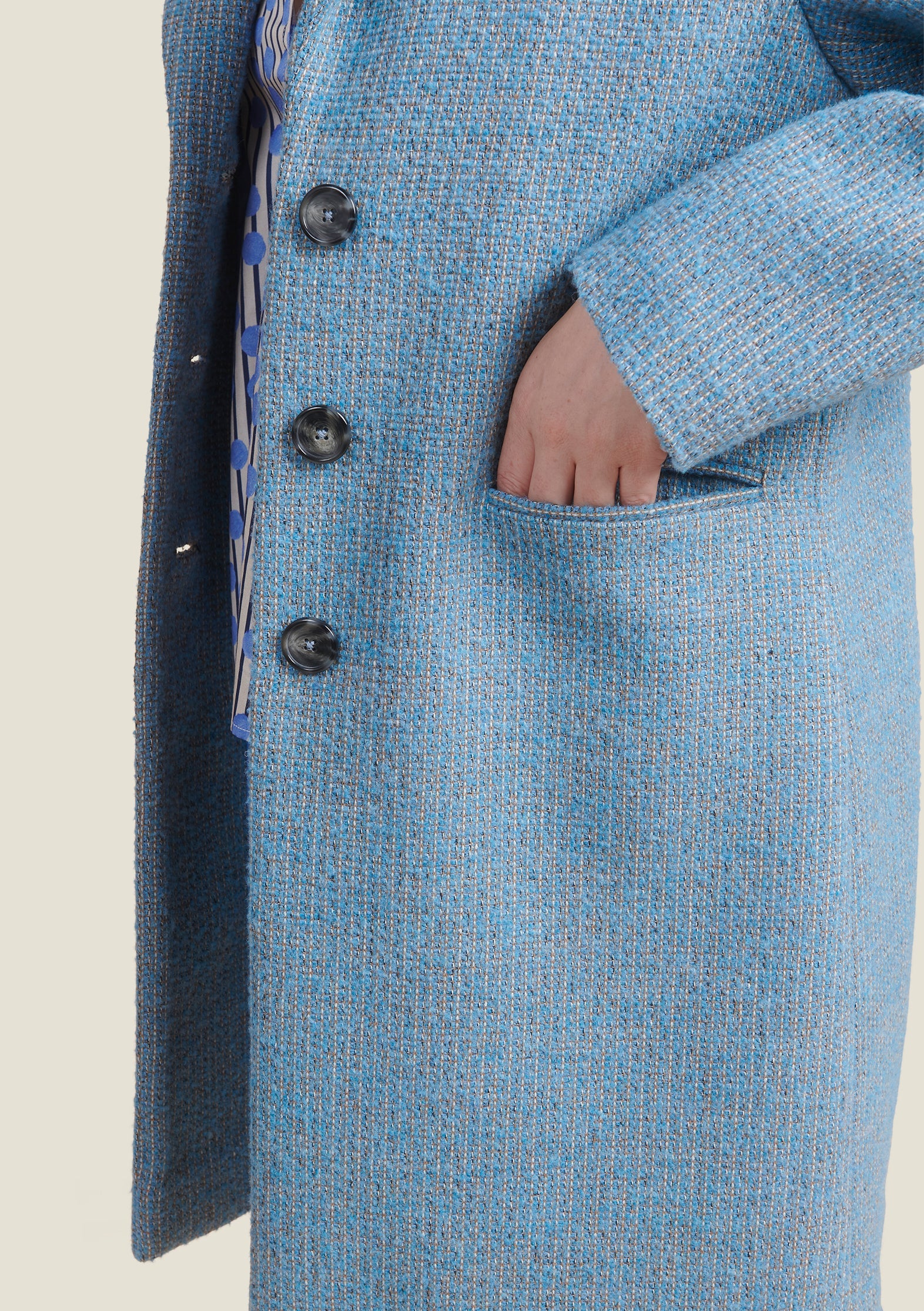 MANTEAU MALO UNI BLEUCHINE – Image 5