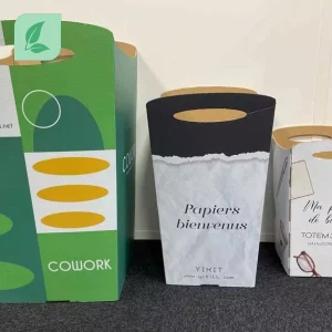 Poubelle cartonnée 100% recyclée et recyclable