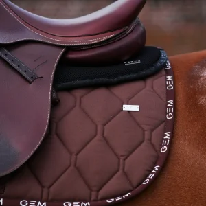 Tapis de selle LOVE Obstacle Chocolat - GEM