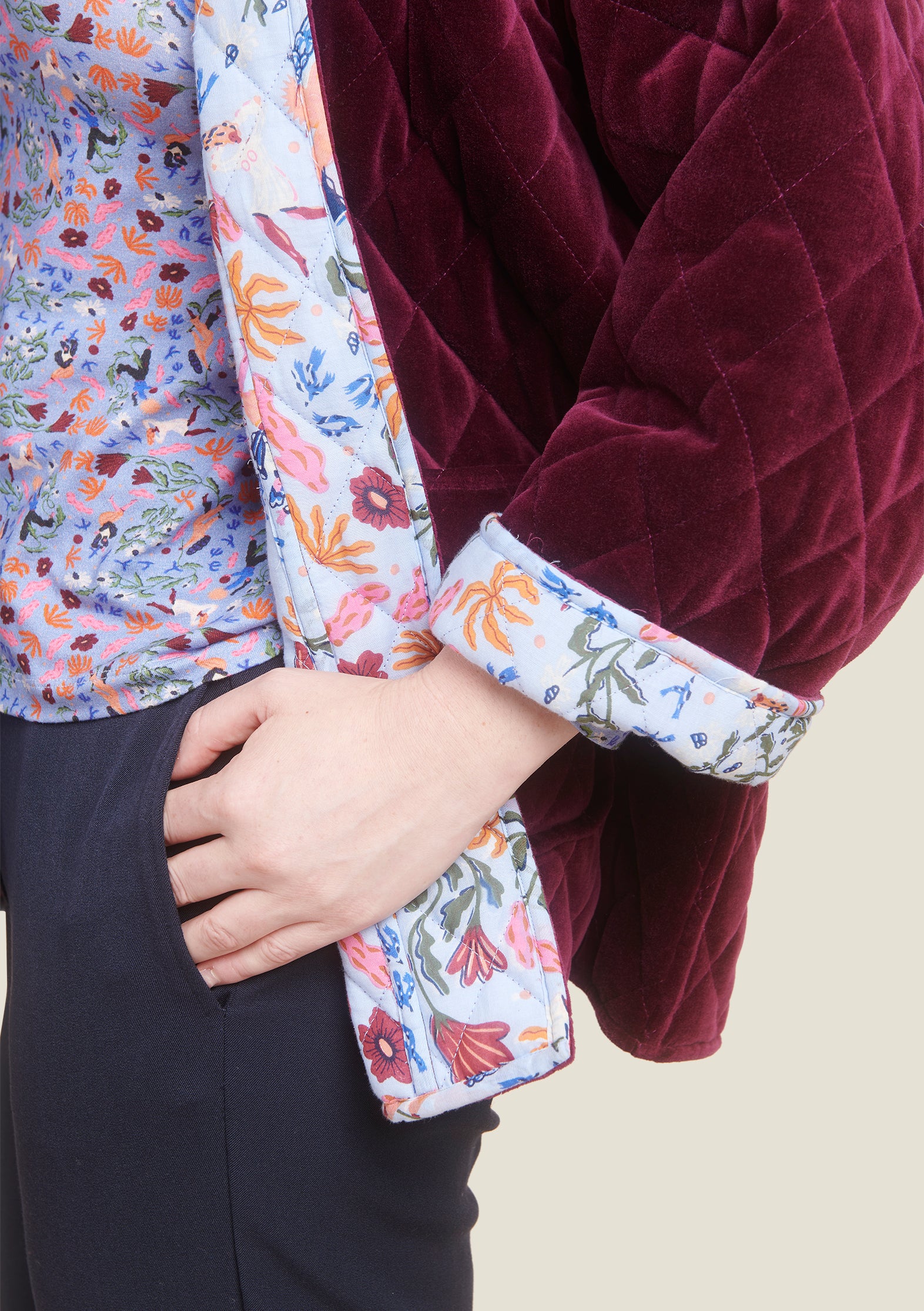 VESTE VALERIE DOUCEUR BORDEAUX – Image 4