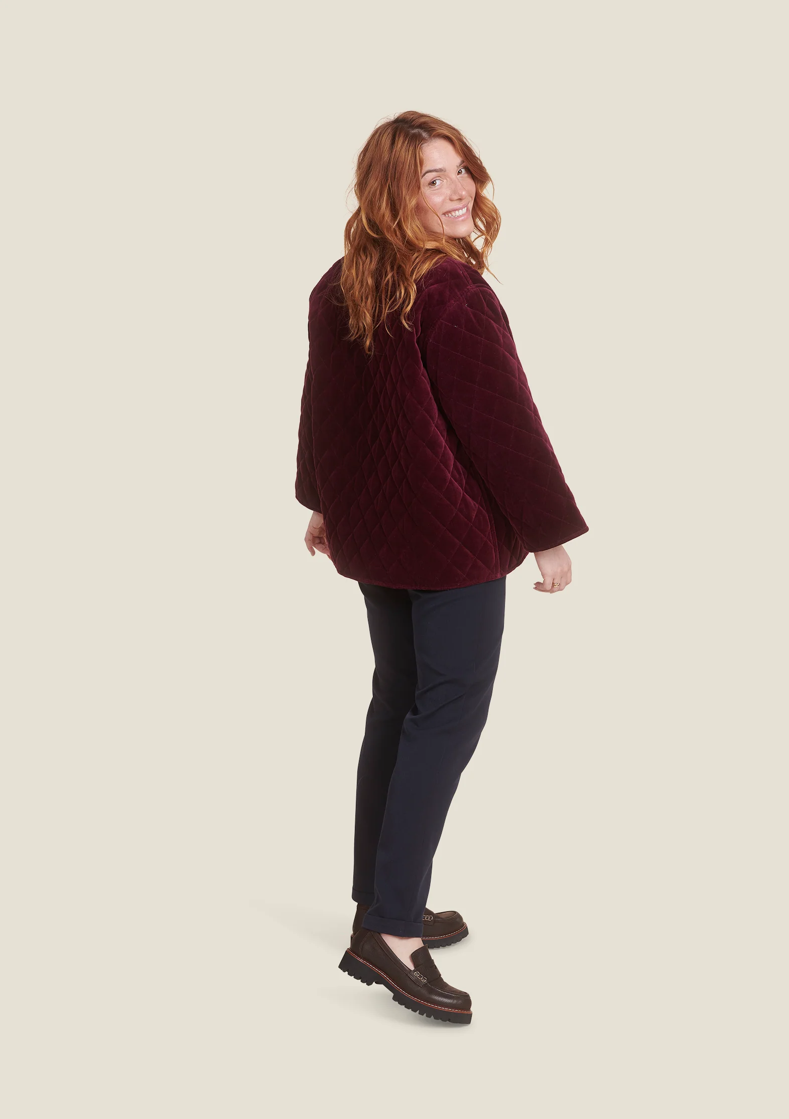 VESTE VALERIE DOUCEUR BORDEAUX – Image 3