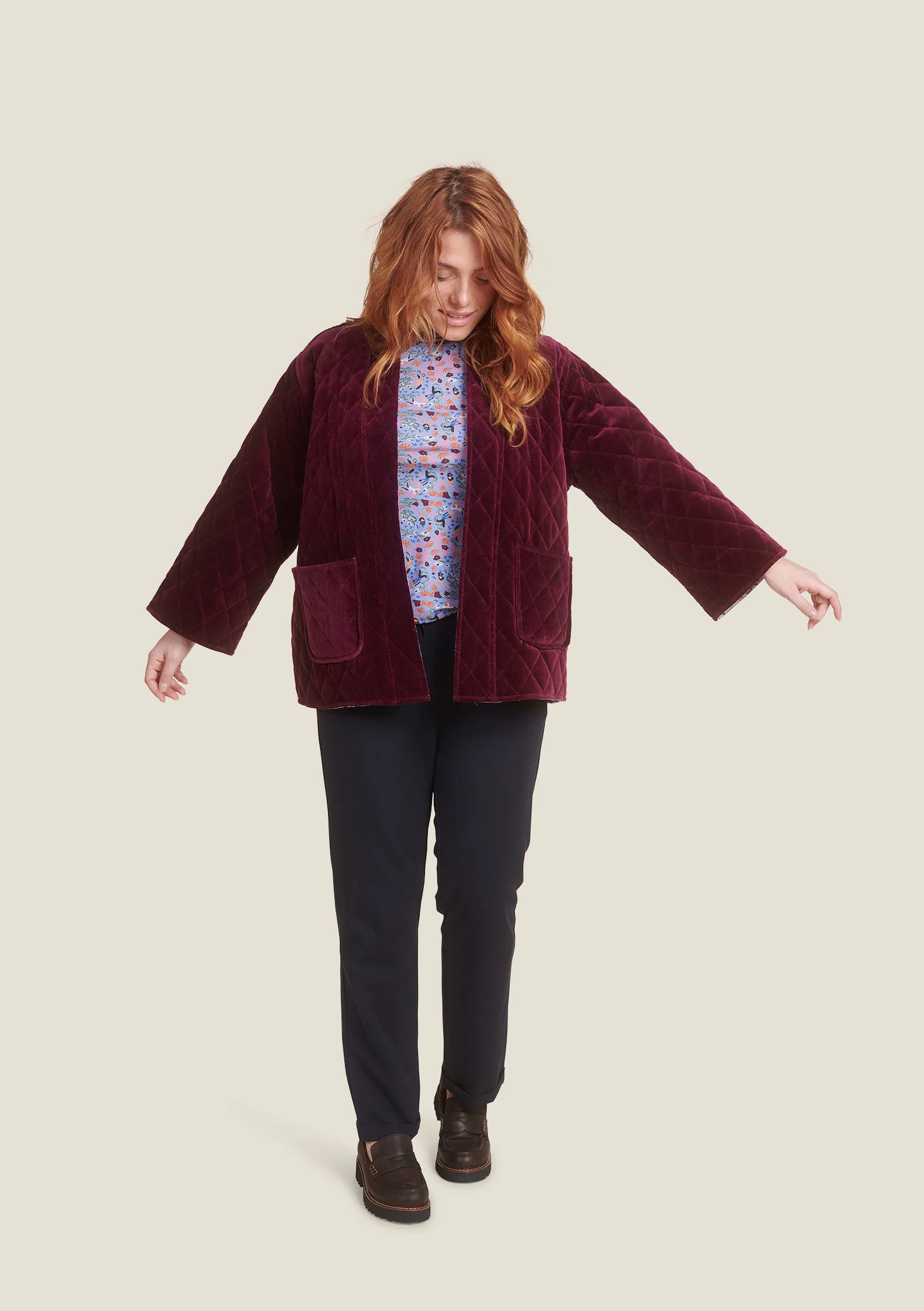 VESTE VALERIE DOUCEUR BORDEAUX