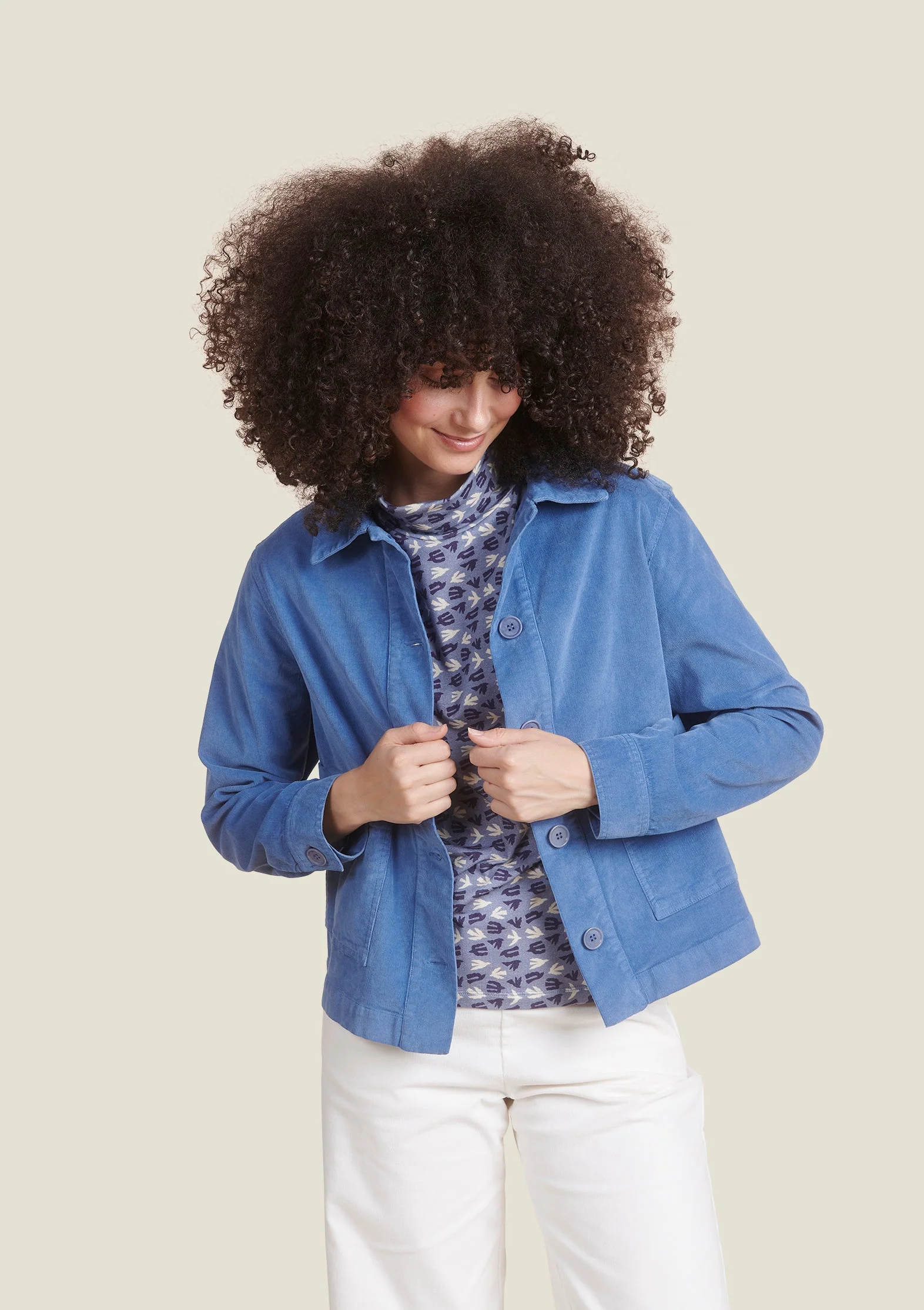 VESTE VANESSA UNI BLEU GRIS – Image 4